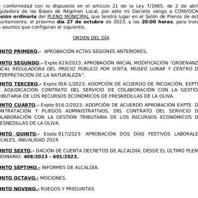 pleno octubre