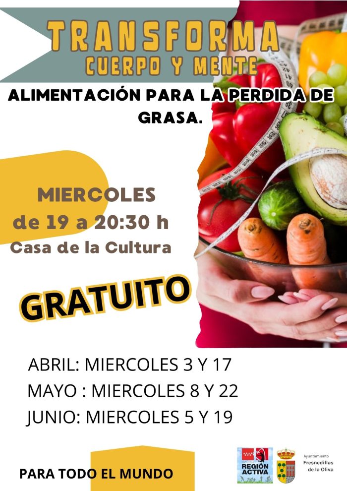 Charla Alimentación para la pérdida de grasa