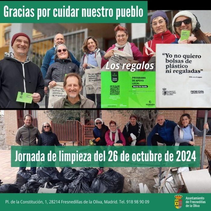 GRACIAS voluntarios para la Jornada de Limpieza de octubre 2024