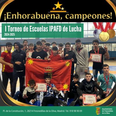 _I Torneo de Escuelas IPAFD de Lucha  2024-2025