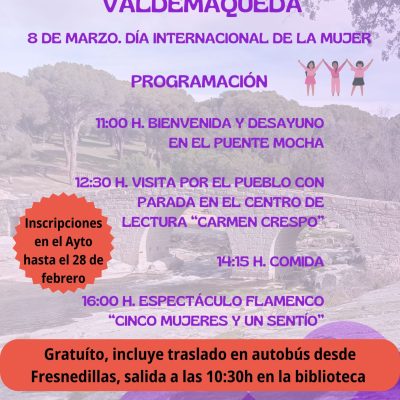 cartel 8M con inscripción bueno