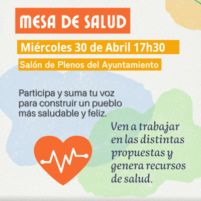 Mesa Salud 30 Abril 25 Mesa Salud 30 Abril 25