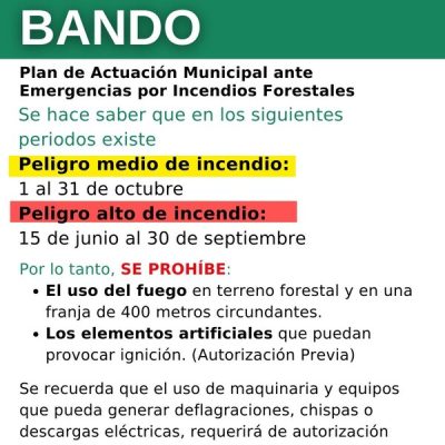 Vertical Instagram y Facebook - Bando Incendios FOrestales