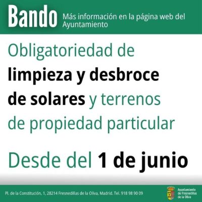Bando Limpieza y Desbroce