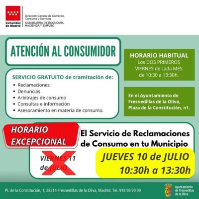 HORARIO EXCEPCIONAL