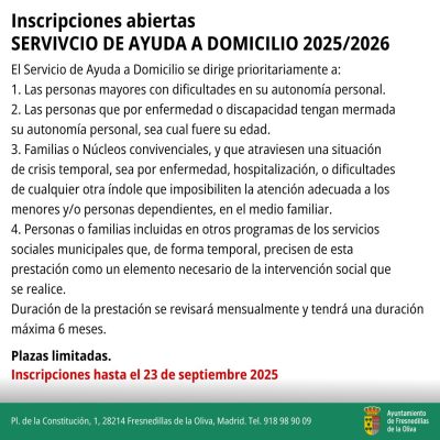 SERVIVCIO DE AYUDA A DOMICILIO