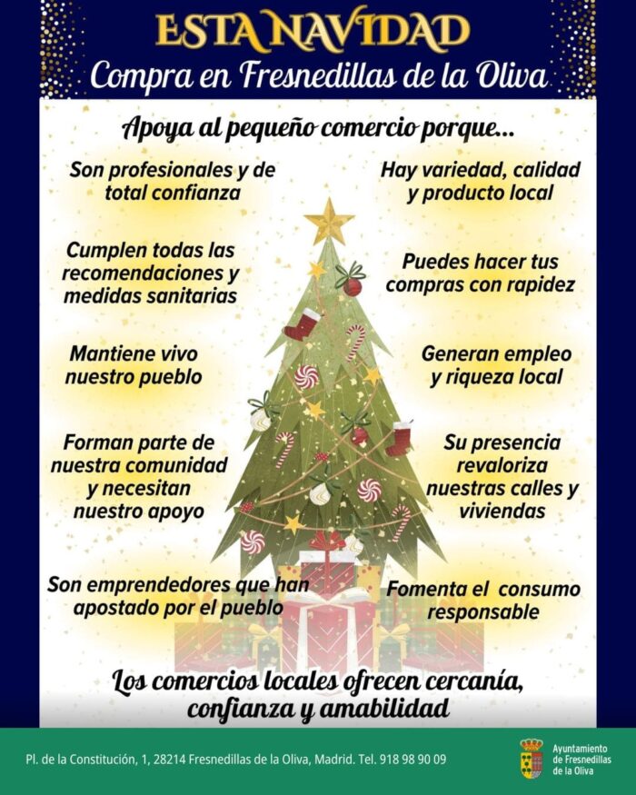 Esta Navidad, apoya el Comercio Local de Fresnedillas de la Oliva