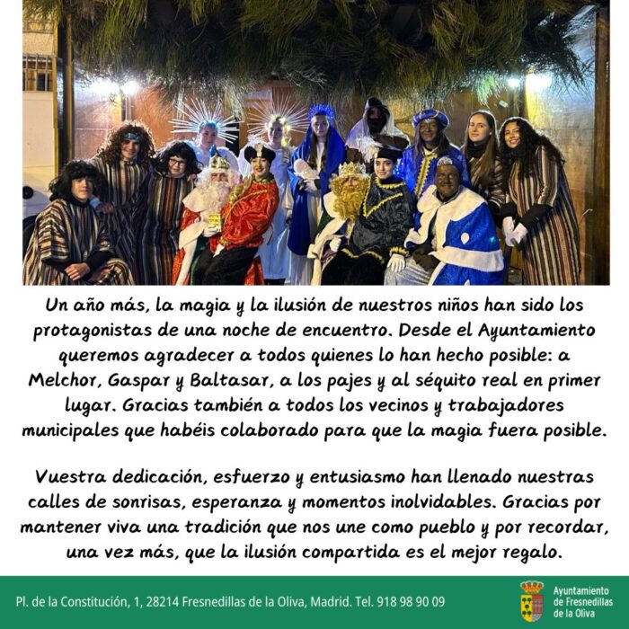 ¡Muchas Gracias, Fresnedillas de la Oliva!