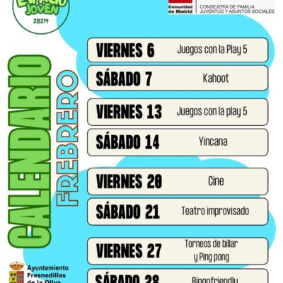 Espacio Joven febrero 2026