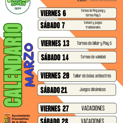 Espacio joven marzo