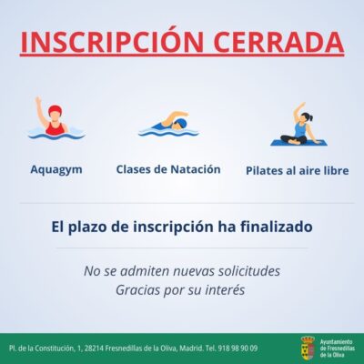 Inscripción cerrada (3)