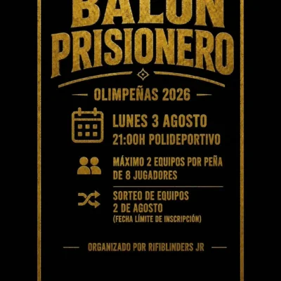 OLIMPEÑAS 2026 BALON PRISIONERO WEB