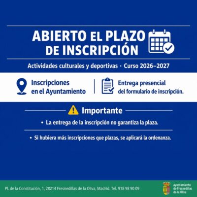 ACTIVIDADES DEPORTIVAS CURSO 2026-2027
