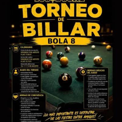 OLIMPEÑA 2026 BILLAR BOLA 8 WEB
